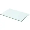 vidaXL Panneau pour étagère Verre transparent 50 x 25 cm