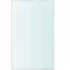 vidaXL Panneau pour étagère Verre transparent 20 x 12 cm