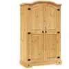 vidaXL Garde-robe avec 2 portes Gamme Corona pin mexicain