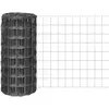 vidaXL Clôture euro Acier 25 x 0,8 m Gris