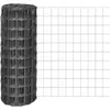 vidaXL Clôture euro Acier 25 x 1 m Gris