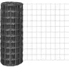 vidaXL Clôture euro Acier 10 x 1 m Gris
