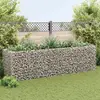 vidaXL Lit surélevé à gabion Acier 360x90x100 cm