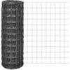 vidaXL Clôture euro Acier 25 x 1 m Gris