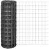 vidaXL Clôture Euro Acier 25 x 1,2 m Gris