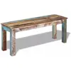 vidaXL Banc 110x35x45 cm Bois de récupération massif