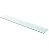 vidaXL Panneau pour étagère Verre transparent 100 x 15 cm