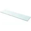 vidaXL Panneau pour étagère Verre transparent 100 x 25 cm