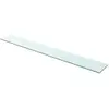 vidaXL Panneau d’étagère Verre transparent 110 x 15 cm