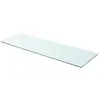 vidaXL Panneau pour étagère Verre transparent 90 x 30 cm