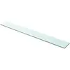 vidaXL Panneau pour étagère Verre transparent 100 x 12 cm