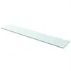 vidaXL Panneau pour étagère Verre transparent 110 x 20 cm