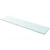 vidaXL Panneau pour étagère Verre transparent 110 x 25 cm