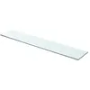 vidaXL Panneau pour étagère Verre transparent 80 x 15 cm