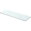 vidaXL Panneau pour étagère Verre transparent 80 x 25 cm