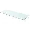 vidaXL Panneau pour étagère Verre transparent 80 x 30 cm