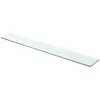 vidaXL Panneau d’étagère Verre transparent 90 x 12 cm
