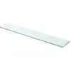 vidaXL Panneau d’étagère Verre transparent 90 x 15 cm