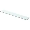 vidaXL Panneau pour étagère Verre transparent 80 x 12 cm