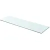 vidaXL Panneau pour étagère Verre transparent 90 x 25 cm