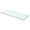 vidaXL Panneau pour étagère Verre transparent 60 x 20 cm