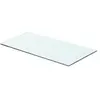 vidaXL Panneau pour étagère Verre transparent 60 x 25 cm