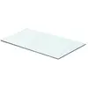 vidaXL Panneau pour étagère Verre transparent 60 x 30 cm
