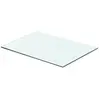 vidaXL Panneau pour étagère Verre transparent 50 x 30 cm