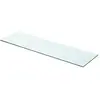 vidaXL Panneau pour étagère Verre transparent 70 x 20 cm