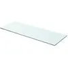 vidaXL Panneau pour étagère Verre transparent 70 x 25 cm