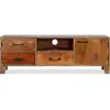 vidaXL Meuble TV Bois massif Vintage 118 x 30 x 40 cm