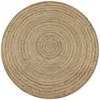 vidaXL Tapis Jute tressé 120 cm rond