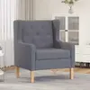 vidaXL Fauteuil Gris Tissu