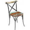 vidaXL Chaises à manger lot de 6 bois de récupération massif