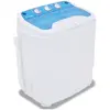 vidaXL vidaXL Laveuse/essoreuse Blanc/bleu - Chargement par le dessus
