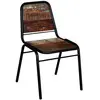 vidaXL Chaises à manger lot de 6 bois de récupération solide