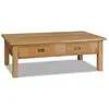 vidaXL Table basse teck massif 100x60x35 cm