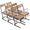 vidaXL Chaises de salle à manger 6 pcs. Bois massif teck