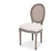 vidaXL Chaises à manger lot de 6 crème tissu