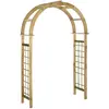 vidaXL Arche avec treillis Bois de pin vert imprégné