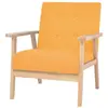 vidaXL Fauteuil Jaune Tissu