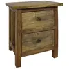 vidaXL Table de chevet Bois de récupération massif 40 x 30 x 51 cm