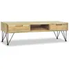 vidaXL Meuble TV 120 x 35 x 35 cm Teck massif