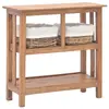 vidaXL Table console Bois de récupération massif 69 x 28 x 70 cm