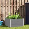 vidaXL Lit surélevé de jardin WPC 100x100x54 cm Gris