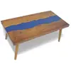 vidaXL Table basse Teck Résine 100 x 50 x 40 cm