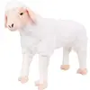vidaXL Jouet en peluche Mouton Blanc XXL