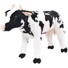 vidaXL Jouet en peluche Vache Noir et blanc XXL