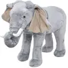 vidaXL Jouet en peluche Éléphant Gris XXL