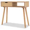 vidaXL Table console Bois de pin massif 80 x 30 x 72 cm Marron